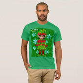 T-shirt découpé en tête Xmas personnalisé (Devant entier)