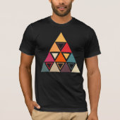 T-shirt Découpes Triangle Modernes (Devant)