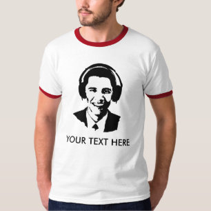 T-shirt d'écouteurs de Barack Obama