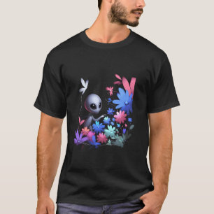 T-shirt Découverte de jardin extraterrestre - Vecteur de n