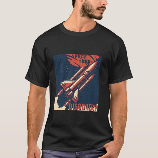 T-shirt Découverte de la visite spatiale (Devant)