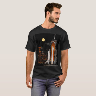 T-shirt Découverte de navette spatiale et lune