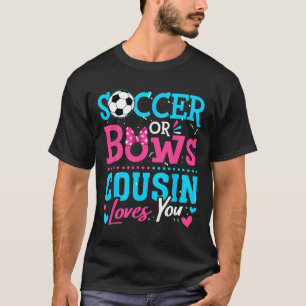 T-shirt Découverte du sexe de l'enfant Cousin T'aime Foot 