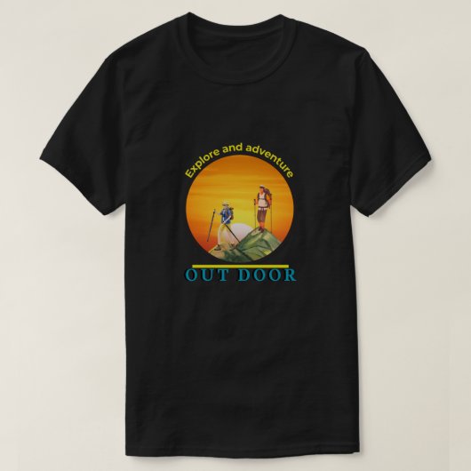 T-shirt découverte et aventures (Design devant)