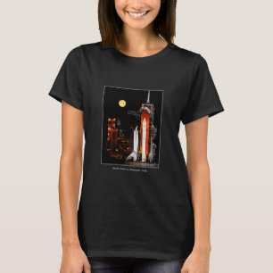 T-shirt Découverte et Pleine lune de la navette spatiale e