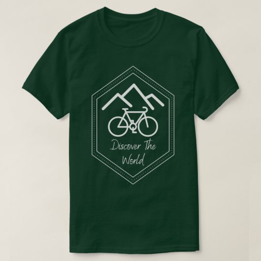 T-shirt Découvrez la route cyclable du gravier World (Design devant)