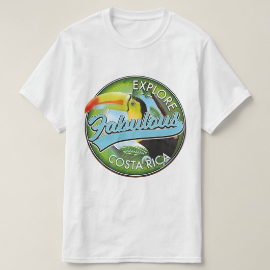 T-shirt Découvrez le fabuleux logo costa rica (Design devant)