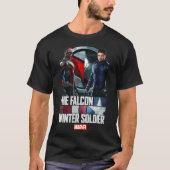 T-shirt Découvrez Le Faucon Et L'Affiche Soldat D'Hiver T- (Devant)