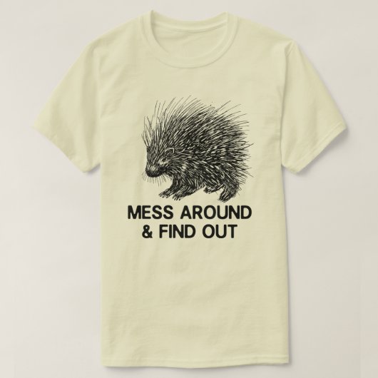 T-SHIRT DÉCOUVREZ LE PORCUPINE ET DÉCOUVREZ-LE (Design devant)
