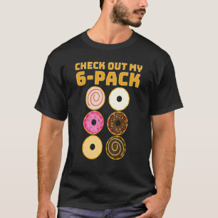 T-shirt Découvrez mes abdominaux de 6 packs de donuts Gym