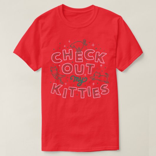 T-shirt Découvrez Mes Kitties (Design devant)