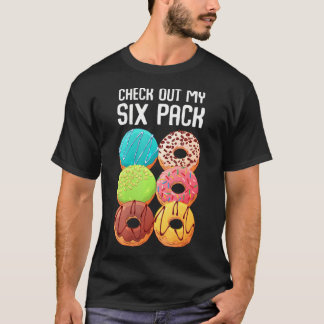 T-shirt Découvrez Mon Pack Six Donut Funny Gym