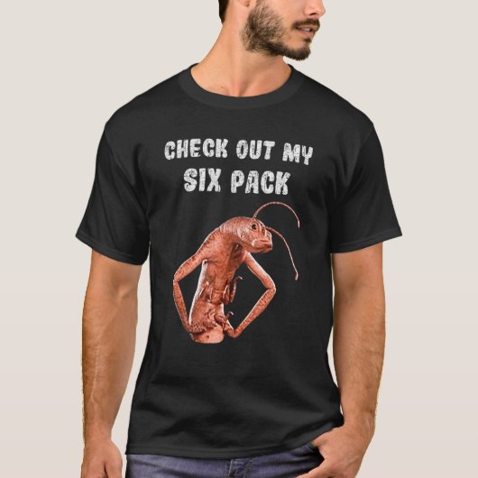T-shirt Découvrez Mon six pack Alien Retro Workout Fitn (Devant)