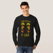 T-shirt Découvrez Mon Six Pack Taco (Devant entier)