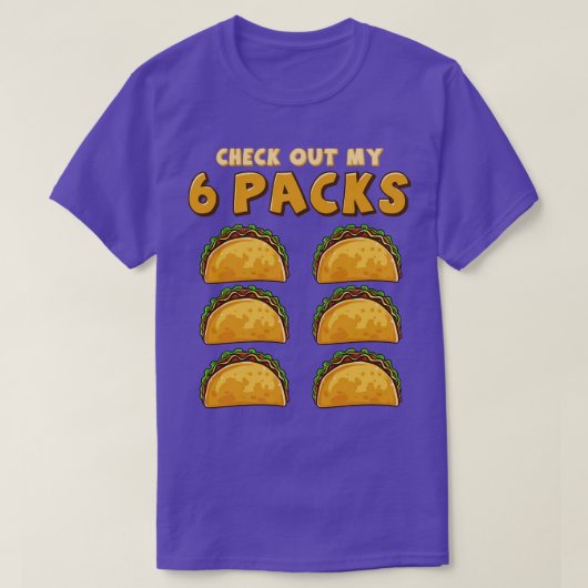 T-shirt Découvrez My Six Pack Funny Taco mardi ou Cinco (Design devant)