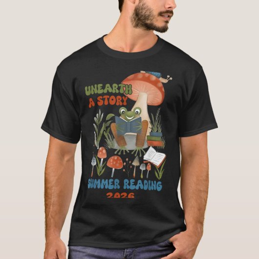 T-shirt Découvrez une histoire, programme de lecture estiv (Devant)