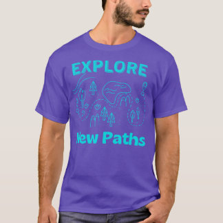 T-shirt Découvrir les nouveaux chemins Randonnée Outr Map