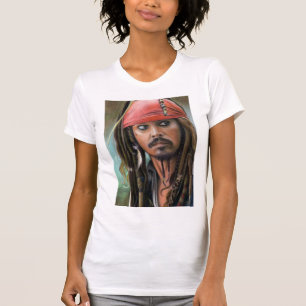 T-shirt décret de Designe de moineau de cric à la main