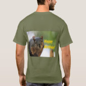 T-shirt d'écureuil d'anniversaire (Dos)