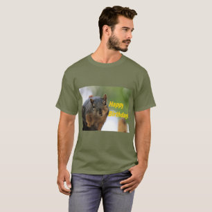 T-shirt d'écureuil d'anniversaire