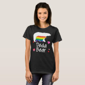 T-shirt Deda Lgbt Bear Gay Lesbian Pride Rainbow Floral Tr (Devant entier)