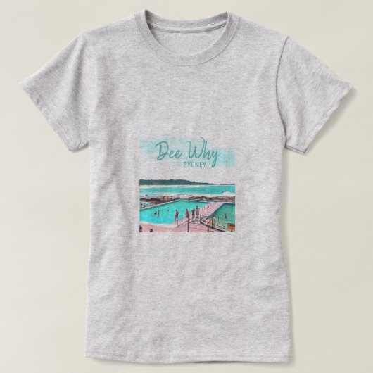 T-shirt Dee Pourquoi Sydney plage Australie Voyage (Design devant)