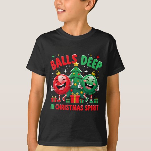 T-shirt Deep In Christmas Srit Funny Ornament  (Devant)