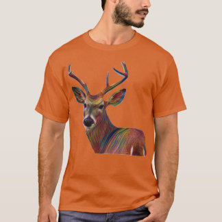T-shirt Deer Buck Head Design