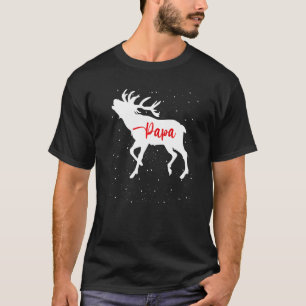 T-shirt Deer Christmas Matching Famille Papa Pajamas Chris