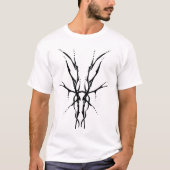 T-shirt Deer Skull Tribal Design pour les chasseurs de cer (Devant)