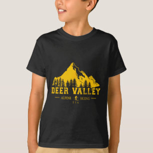 T-shirt Deer Valley Utah Usa Station de ski alpin Souv