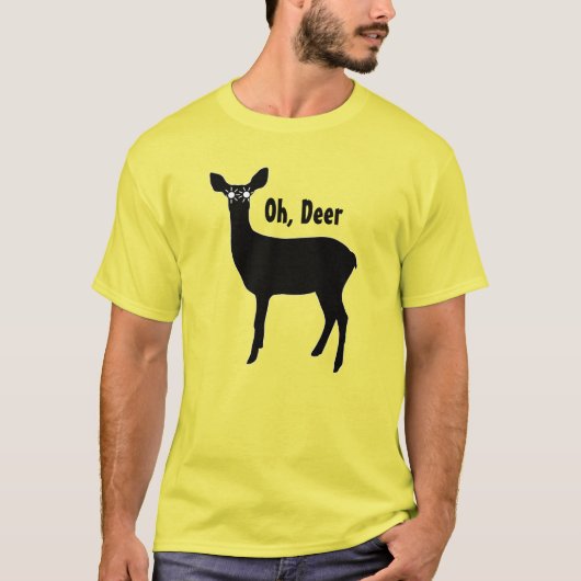 T-shirt Deer With Headlights - (Devant)