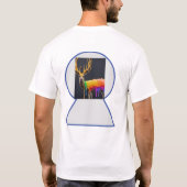 T-shirt "Deer with Rainbow Drift Design : Bold and Artisti (Dos)
