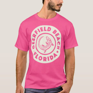T-shirt Deerfield Beach Floride Circle Tan