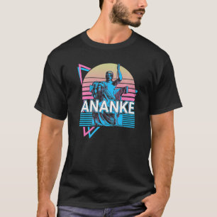 T-shirt Déesse Ananke Ancienne grecque mythologie Rétro
