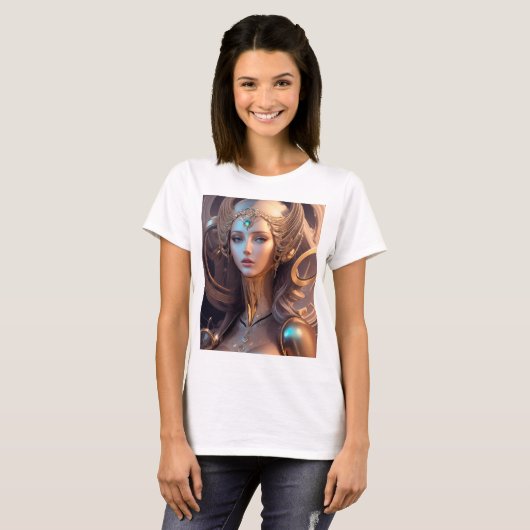 T-shirt Déesse Aphrodite Cyborg (Devant entier)