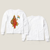 T-Shirt Déesse Bharat Mata (Motif Recto et Verso)