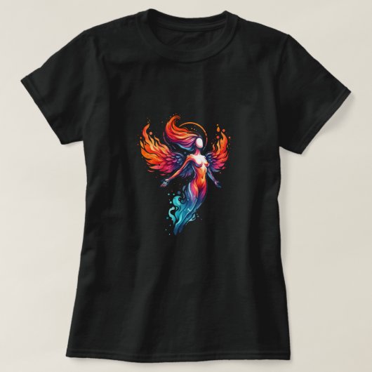 T-shirt Déesse de glace de feu céleste (Design devant)