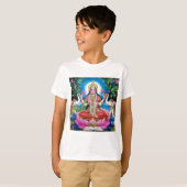 T-shirt Déesse de Lakshmi de l'amour, de la prospérité, et (Devant entier)