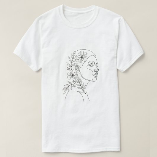 T-shirt Déesse de Spring Line Art (Design devant)