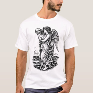 T-shirt déesse grecque Aphrodite au bord de la mer avec le