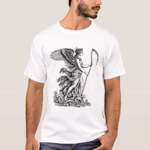 T-shirt déesse grecque Vénus la mer avec la faux longue