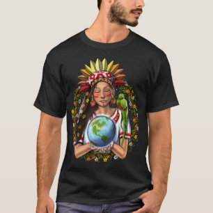 T-shirt Déesse guerrière aztèque