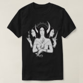 T-shirt Déesse Hécate Triple Lune Déesse Pagan Wicca Tri (Design devant)