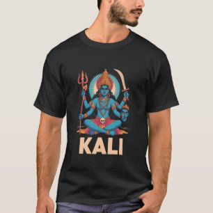 T-shirt Déesse hindoue Maa Kali Trishula & Épée Féminin D