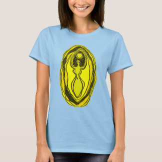 T-shirt Déesse jaune citron Yoni