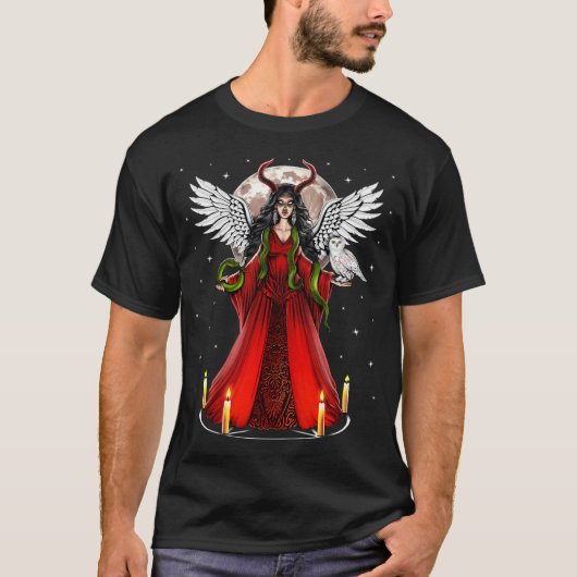 T-shirt Déesse païenne Lilith (Devant)