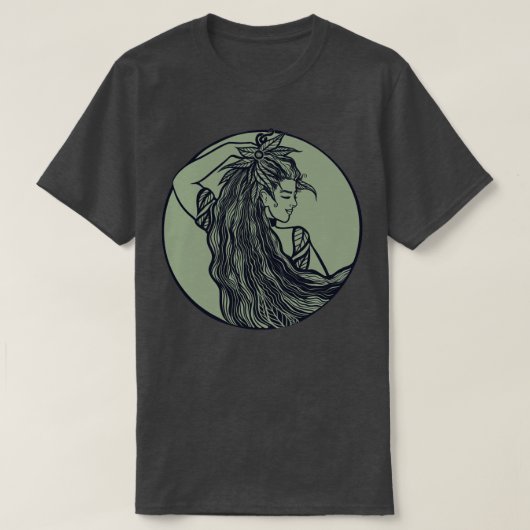 T-shirt Déesse verte (Design devant)