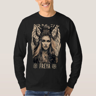 T-shirt Déesse Viking Freya Shieldmaiden Mythologie Celtiq