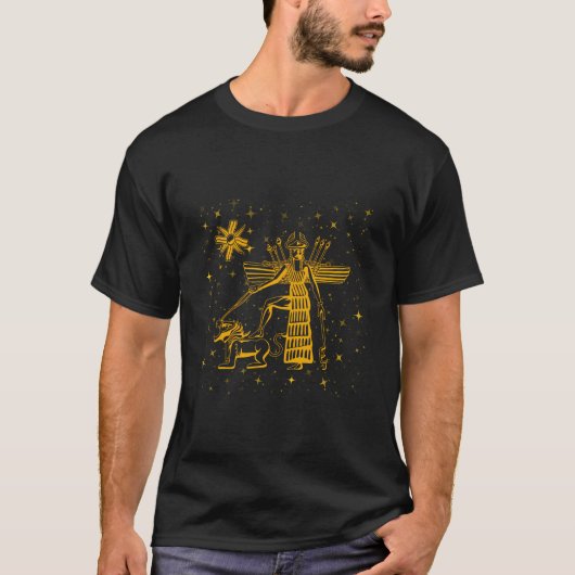 T-shirt Déesses Assyrie ancienne drapeaux Sumériens Scient (Devant)